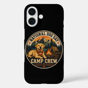 National Dog Day Camp Crew Labrador iPhone 16  Case