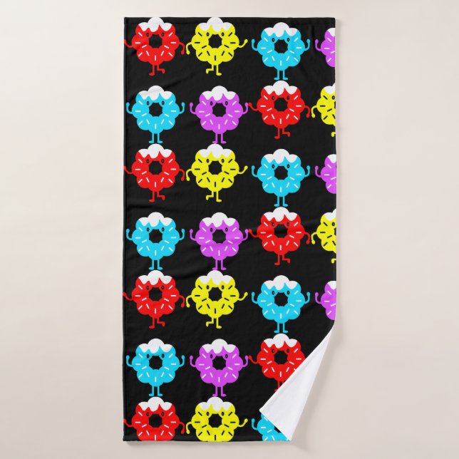 National Doughnut Day Doughnuts Bath Towel (Bath Towel)