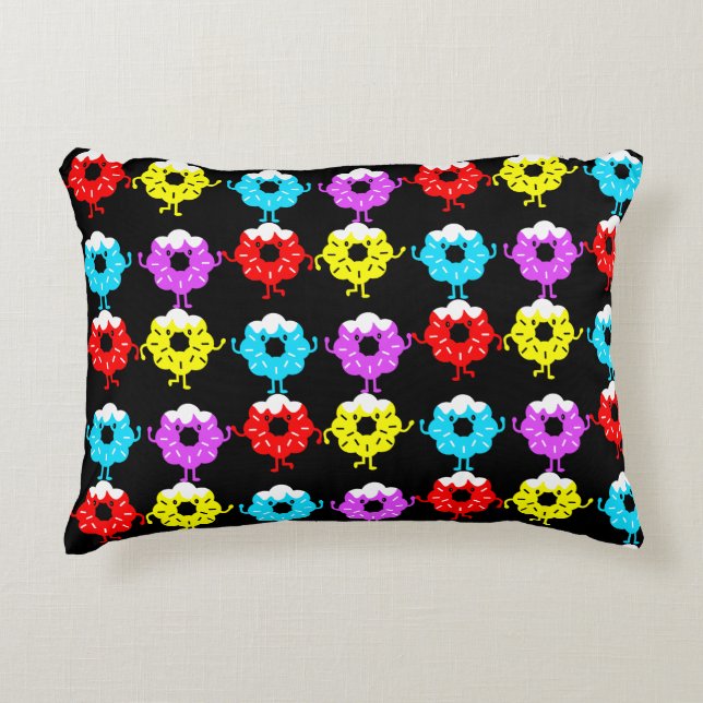 National Doughnut Day Doughnuts Decorative Cushion (Front)