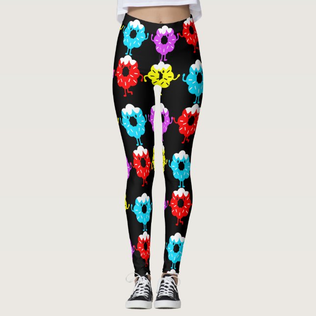 National Doughnut Day Doughnuts Leggings (Front)