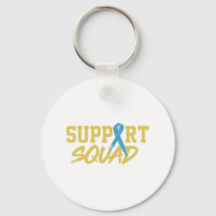National Down Syndrome Awareness Month Support Squ Key Ring