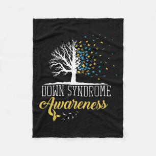 National Down Syndrome Awareness Month Vintage But Fleece Blanket