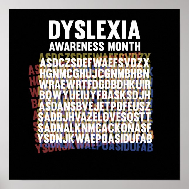 National Dyslexia Awareness Month October Poster (Front)