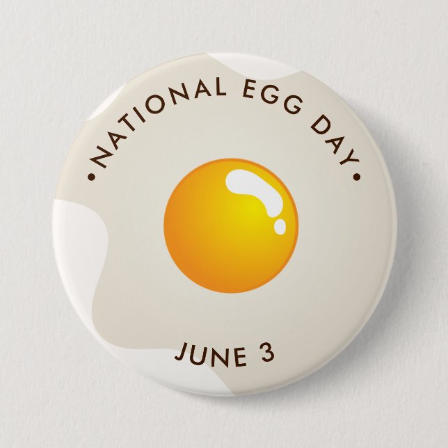 National Egg Day 7.5 Cm Round Badge (Front)