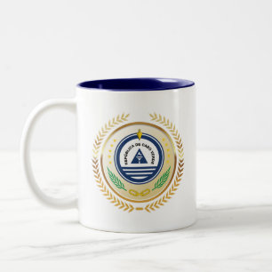 National Emblem of Cabo Verde Two-Tone Coffee Mug