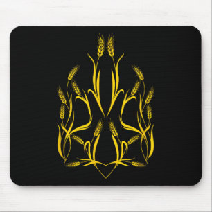 National Emblem Ukraine - State Coat Arms Ears Of Mouse Pad