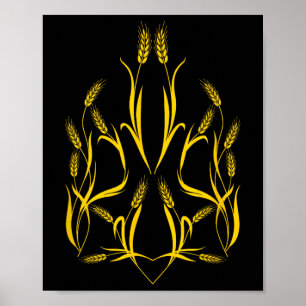 National Emblem Ukraine - State Coat Arms Ears Of Poster