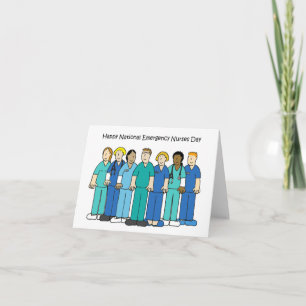National Emeregency Nurses Day October Card