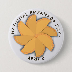 National Empanada Day 7.5 Cm Round Badge