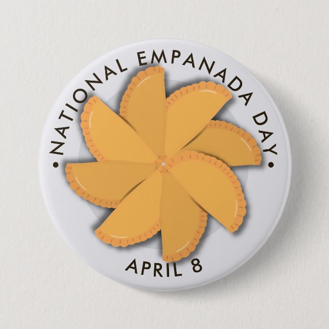 National Empanada Day 7.5 Cm Round Badge (Front)