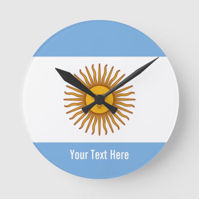National flag of Argentina Round Clock (Front)