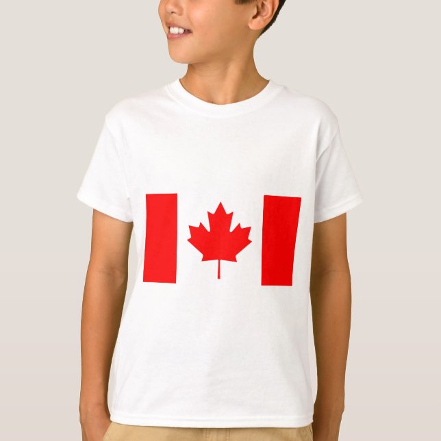 National Flag of Canada - Drapeau du Canada T-Shirt (Front)