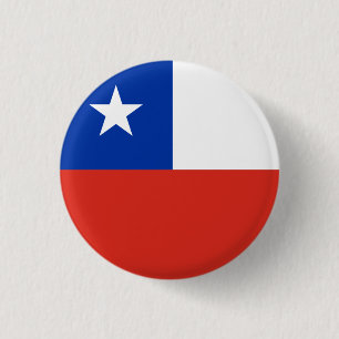 National flag of Chile 3 Cm Round Badge