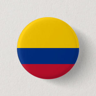 National flag of Colombia 3 Cm Round Badge
