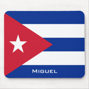 National Flag of Cuba with Your Name Mouse Pad