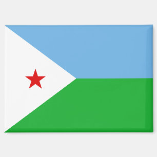 National Flag of Djibouti Rectangle magnet 