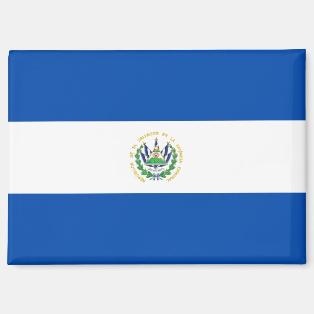National Flag of El Salvador Rectangle magnet  (Front)