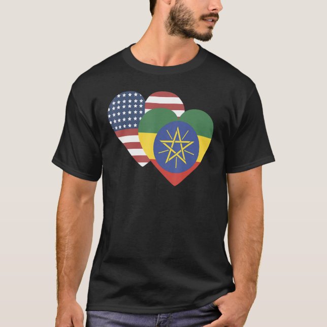 National Flag of Ethiopia souvenir   for men women T-Shirt (Front)