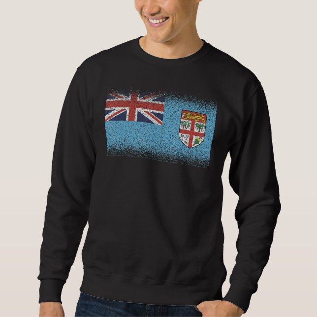 National Flag of Fiji souvenir  for men women 7 Sweatshirt (Front)