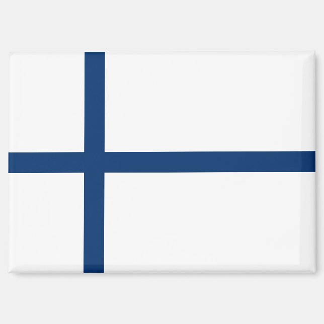 National Flag of Finland Rectangle magnet  (Front)