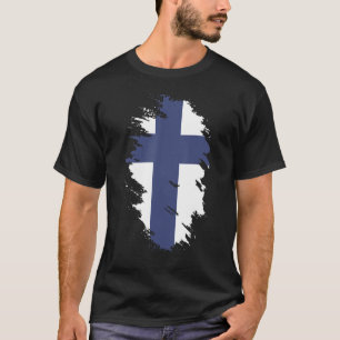 National Flag of Finland souvenir for men women 4 T-Shirt