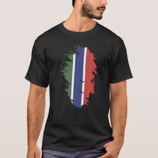 National Flag of Gambia souvenir for men women 1 T-Shirt