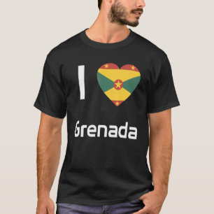 National Flag of Grenada souvenir for men women 4 T-Shirt