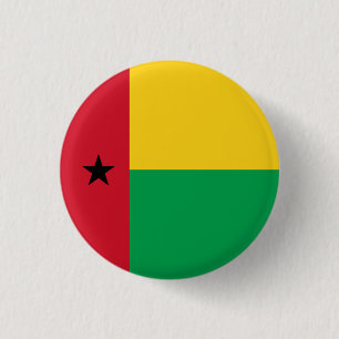 National Flag of Guinea-Bissau 3 Cm Round Badge