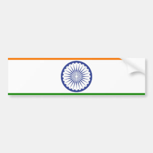 National Flag of India Ashoka Chakra Bumper Sticker