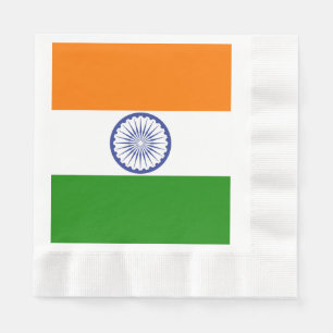 National Flag of India Ashoka Chakra Napkin