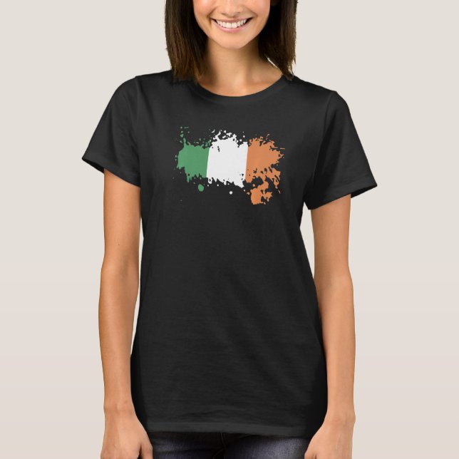 National Flag of Ireland souvenir  for men women   T-Shirt (Front)