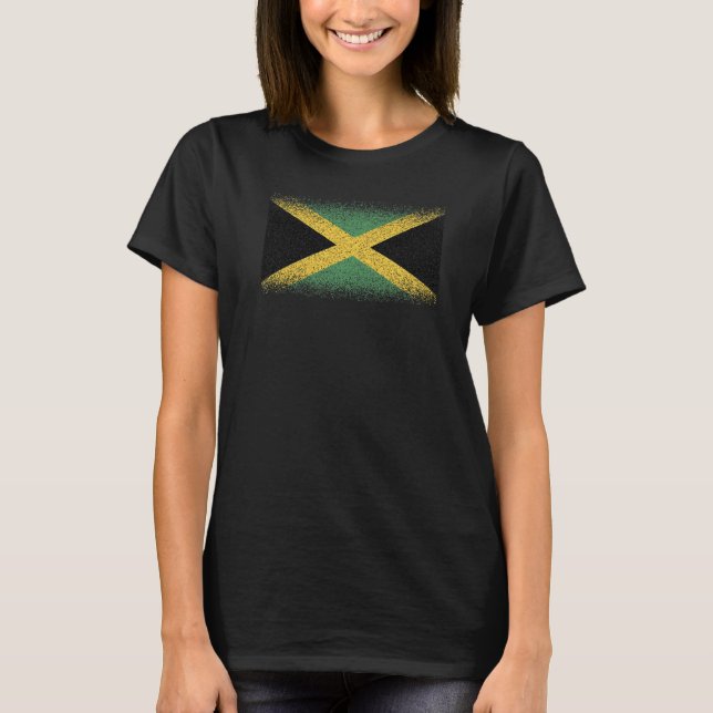 National Flag of Jamaica souvenir  for men women   T-Shirt (Front)