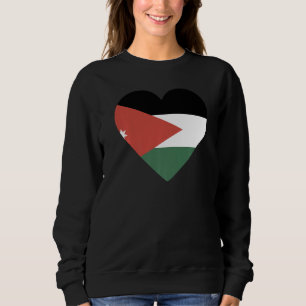 National Flag of Jordan souvenir for men women 1 Sweatshirt