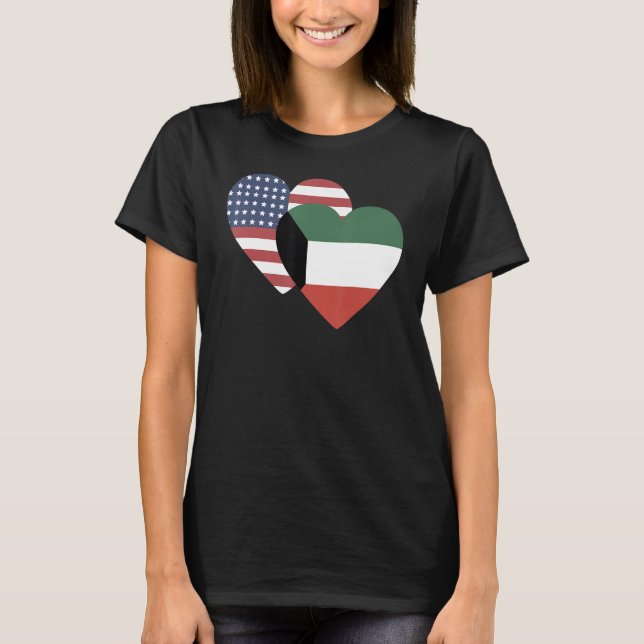 National Flag of Kuwait souvenir  for men women 1 T-Shirt (Front)