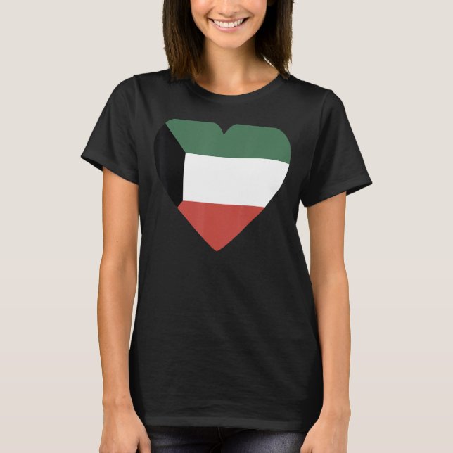 National Flag of Kuwait souvenir  for men women 5 T-Shirt (Front)