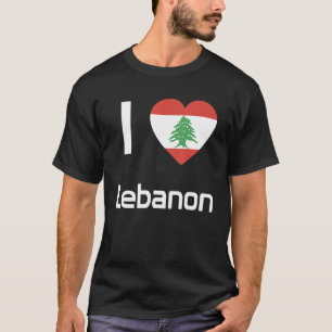 National Flag of Lebanon souvenir  for men women 2 T-Shirt