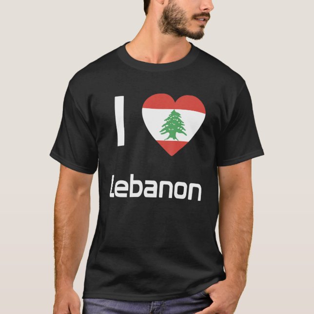 National Flag of Lebanon souvenir  for men women 2 T-Shirt (Front)