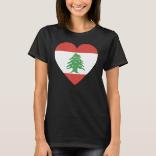 National Flag of Lebanon souvenir  for men women 4 T-Shirt