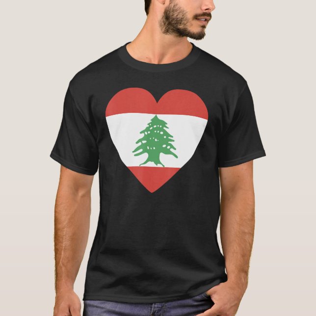 National Flag of Lebanon souvenir  for men women 4 T-Shirt (Front)