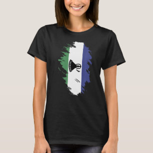 National Flag of Lesotho souvenir for men women 2 T-Shirt