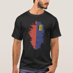 National Flag of Liechtenstein souvenir for men w T-Shirt