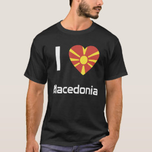 National Flag of Macedonia souvenir  for men women T-Shirt