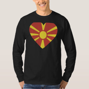 National Flag of Macedonia souvenir  for men women T-Shirt
