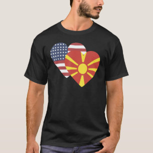 National Flag of Macedonia souvenir  for men women T-Shirt