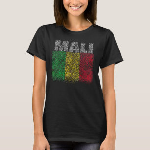 National Flag of Mali souvenir  for men women 3 T-Shirt