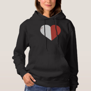 National Flag of Malta souvenir  for men women 3 Hoodie