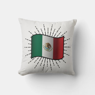 National Flag of Mexico Illustration Cushion