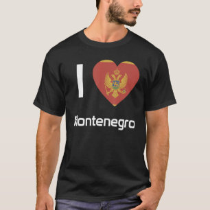 National Flag of Montenegro souvenir for men wome T-Shirt