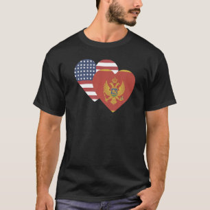 National Flag of Montenegro souvenir  for men wome T-Shirt