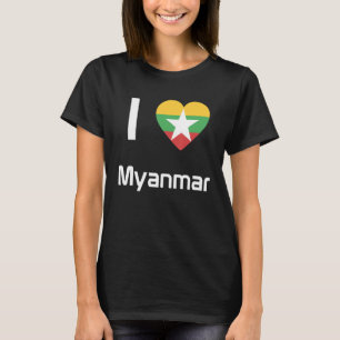 National Flag of Myanmar souvenir  for men women 1 T-Shirt